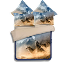 Load image into Gallery viewer, 3d Wolf Bedding Sets Twin Full Queen King Size Quilt Cover
