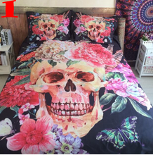 Load image into Gallery viewer, 3D Skull Bedding set - Lusy
