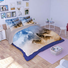 Load image into Gallery viewer, 3d Wolf Bedding Sets Twin Full Queen King Size Quilt Cover
