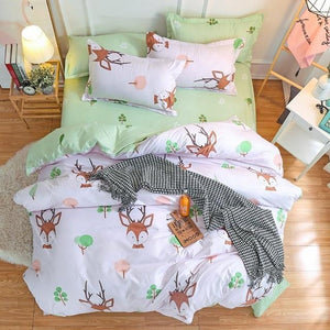 3D Universe Stars Bedding 3 / 4pcs Kit Cartoon BedSheet Pillowcase Bedclothes Bed Linen Single Twin Full Queen Sizes-Kids Sleeping Kit-thegsnd