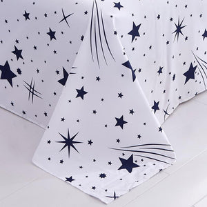 3D Universe Stars Bedding 3 / 4pcs Kit Cartoon BedSheet Pillowcase Bedclothes Bed Linen Single Twin Full Queen Sizes-Kids Sleeping Kit-thegsnd