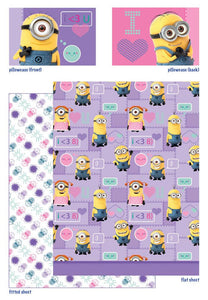 10 Despicable Me Minions Bed Sheet Set Pink Way 2 Cute Bedding Accessories-Bedding-Dream Works-thegsnd