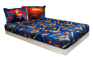 10 Dc Comics Superman Man Of Steel Twin Bed Sheet Sets-Bedding-Dc Comics-thegsnd