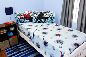 10 Marvel Spiderman Full Bed Sheet Sets Spidey And Venom Double Trouble Bedding Accessories-Bedding-Marvel-thegsnd