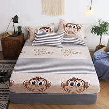 Load image into Gallery viewer, BEST.WENSD Monkey bedspread bedding queen comforter bedding sets cartoon series striped bedsheet duvet cover set juego de cama-Kids Sleeping Kit-thegsnd
