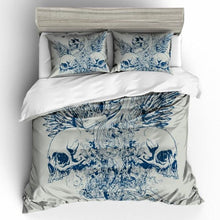 Load image into Gallery viewer, 3d Skull Print Bedding Set
