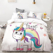 Load image into Gallery viewer, 3D HD Digital Cute Stars Unicorn Bedding Sets Duvet Printed Bedding Set
