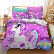 Load image into Gallery viewer, 3D Cute Unicorn Bedding Sets Duvet Printed Bedding Set
