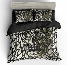 Load image into Gallery viewer, 3d Skull Print Bedding Set
