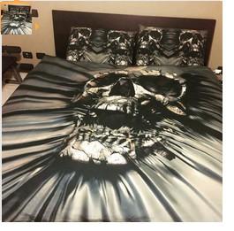 3d Rose Skull Bedding Sets